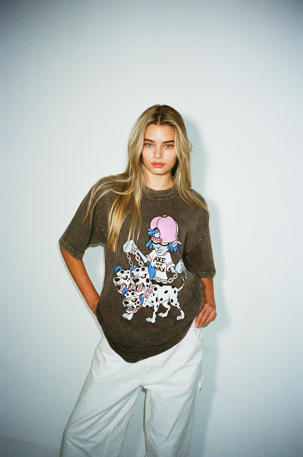 Three Heads No Brains Tee (Acid Brown)
