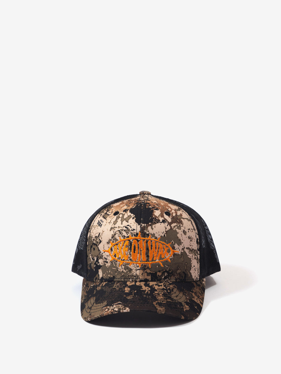 Camo Veil Trucker Cap - Orange