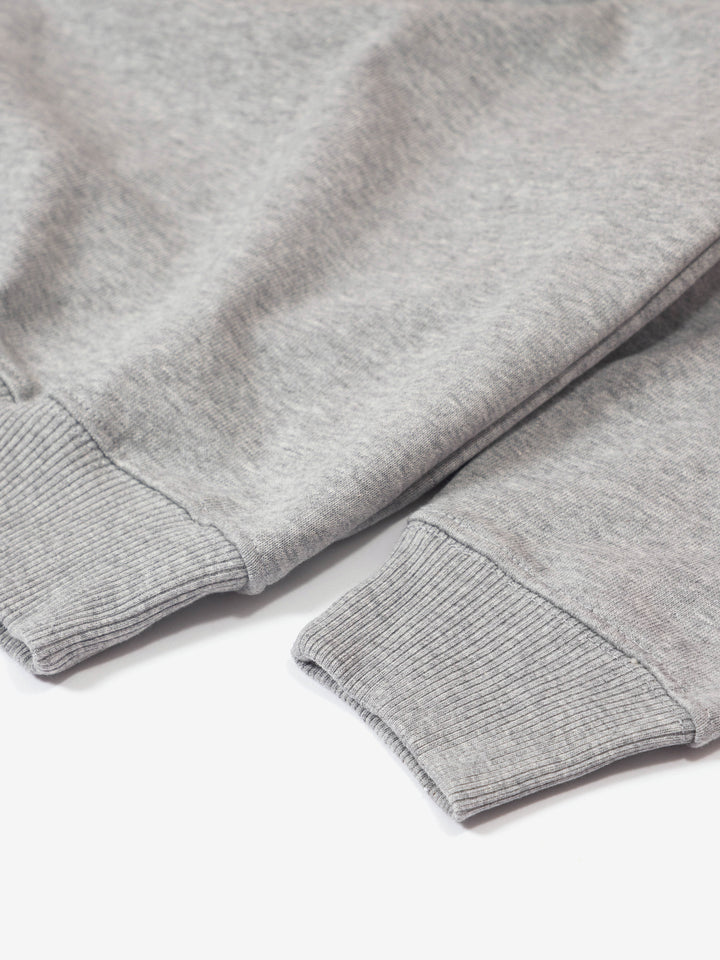 Star Embroidered Crewneck Sweatshirt - Heather Grey