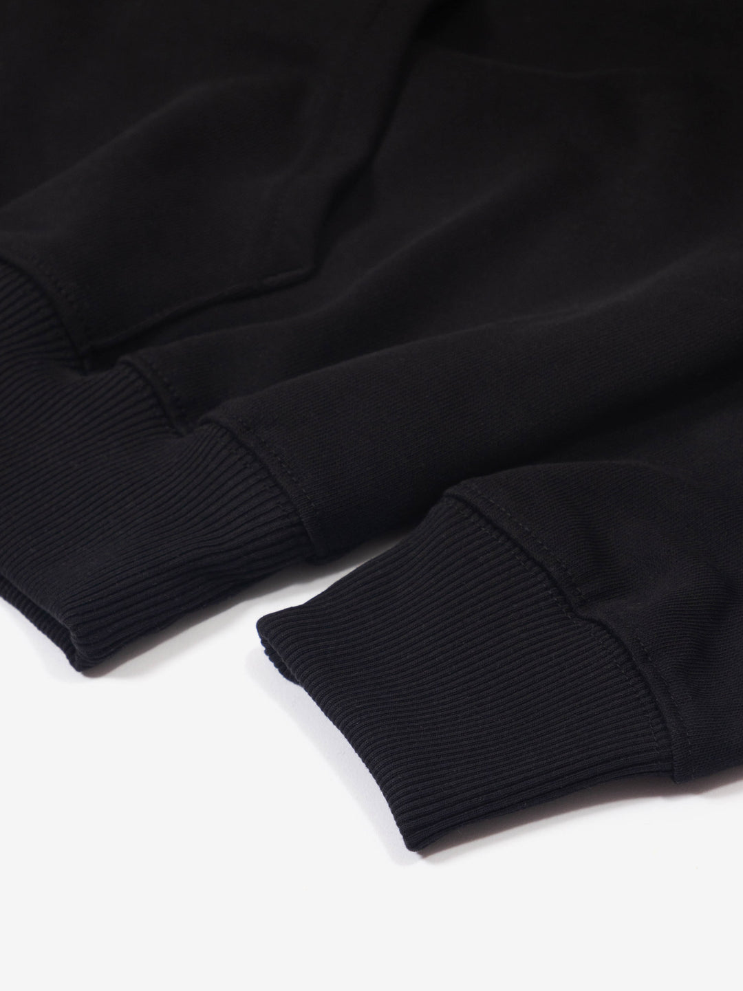 Star Embroidered Pullover Hoody - Black