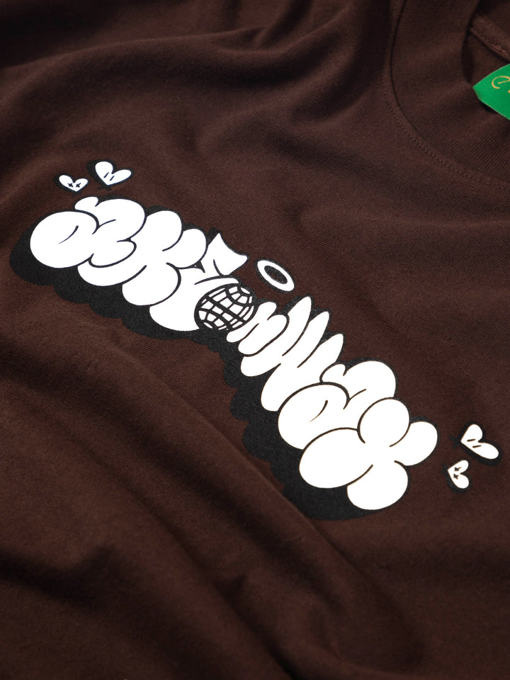 Throw Up T Shirt - Chocolate