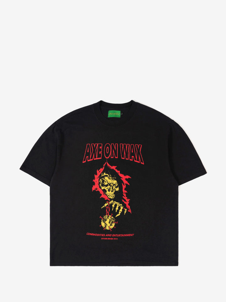 Reaper Skull T Shirt - Black