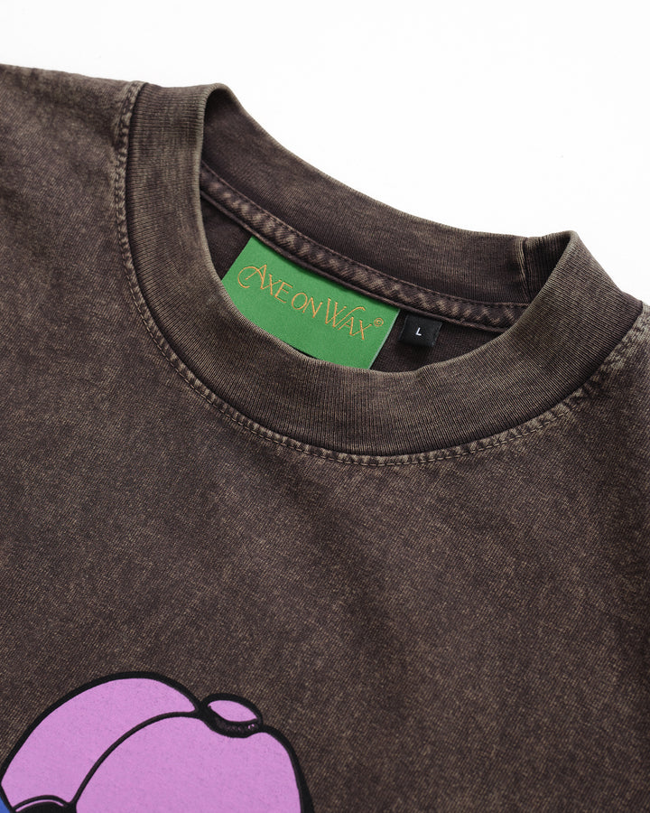 Three Heads No Brains Tee (Acid Brown)