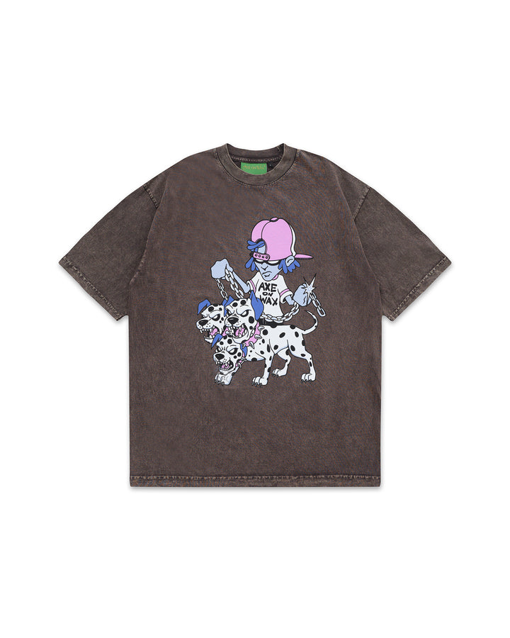 Three Heads No Brains Tee (Acid Brown)