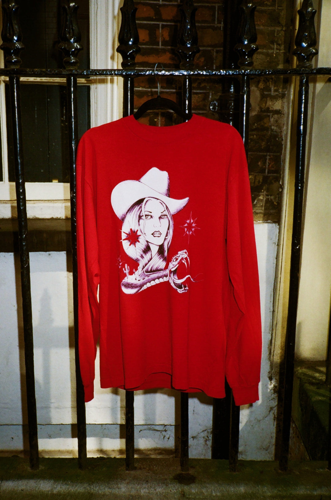 Cowgirl L/S T- Shirt (Red)