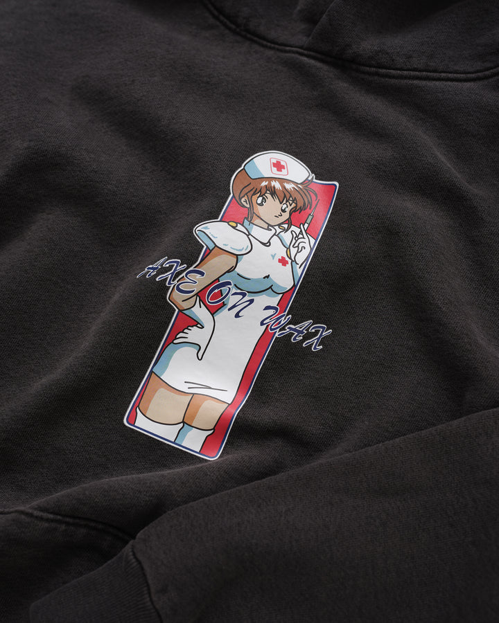 Nurse Vintage Black Hoodie