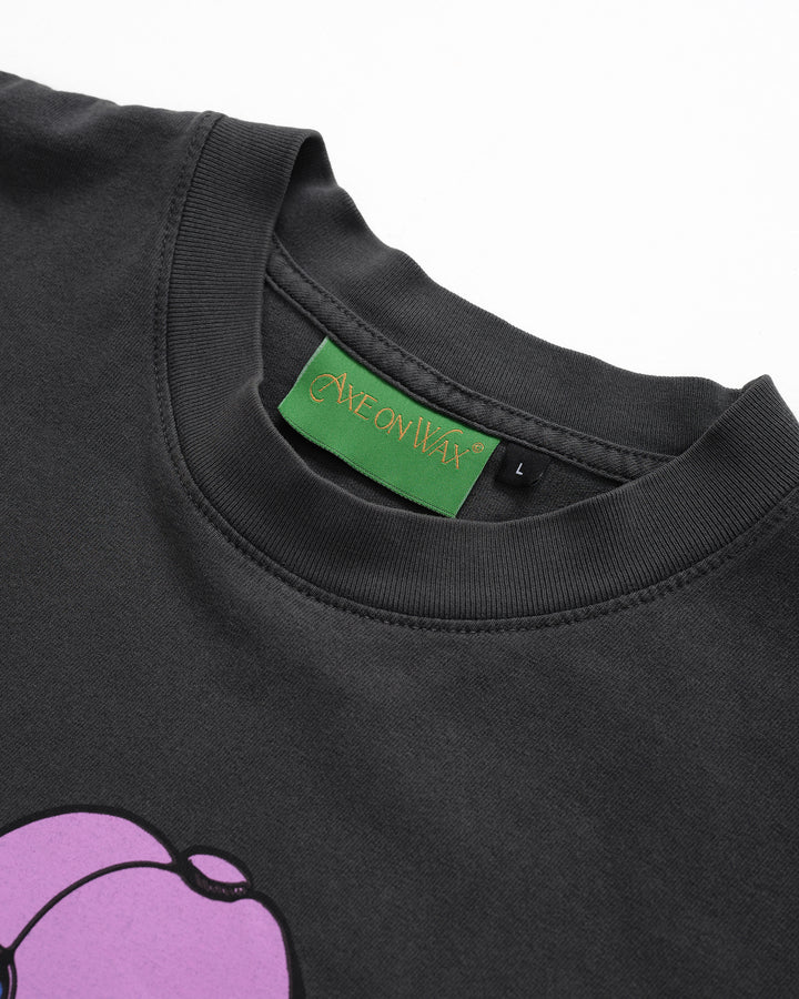 Three Heads No Brains Tee (Vintage Black)